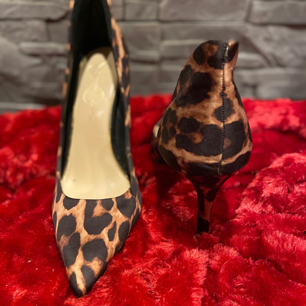 Jessica Simpson Leopard Print Size 12 Shoes - Picture 3 of 8